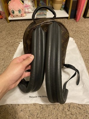 ebay louis vuitton palm springs backpack Louis Vuitton Palm Springs Reverse Monogram Backpack PM Brown Canvas