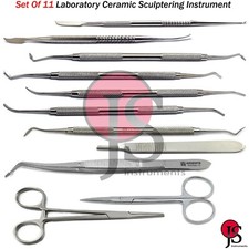 Laboratory Waxing Instruments Kit Wax Carvers Dental Lab Tools Forceps Tweezers