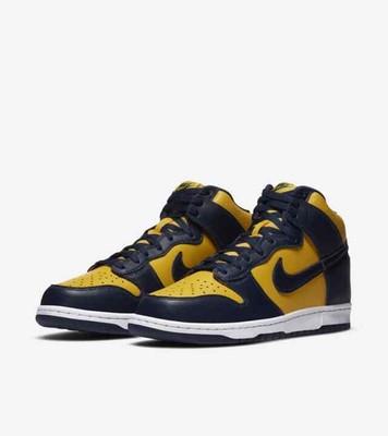 NIKE DUNK HI SP MICHIGAN Maize and Blue CZ8149-700 BRAND NEW US 8.5 | eBay