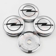 4x 60mm Für OPEL Auto Nabendeckel Felgendeckel Abzeichen Radnabendecke Silber