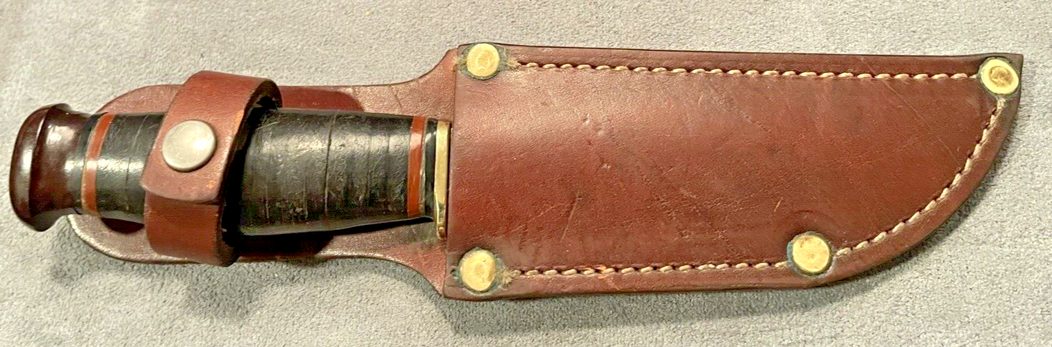 Vintage Marbles Fixed Blade Gladstone Michigan 3.5 Blade w/sheath626.