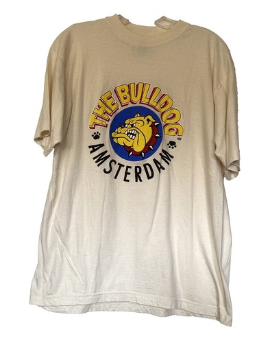 T-shirt Vintage Bulldog Skates BDS Gashead En Coton - Taille XXL, Gris, Style Rétro Sans étiquettes
