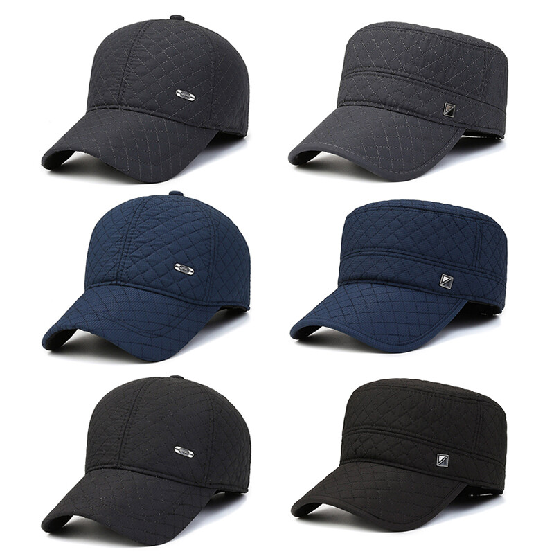 APL Berretti da baseball caldi Menthick paraorecchie cappello casquette autunno inverno casual ↑