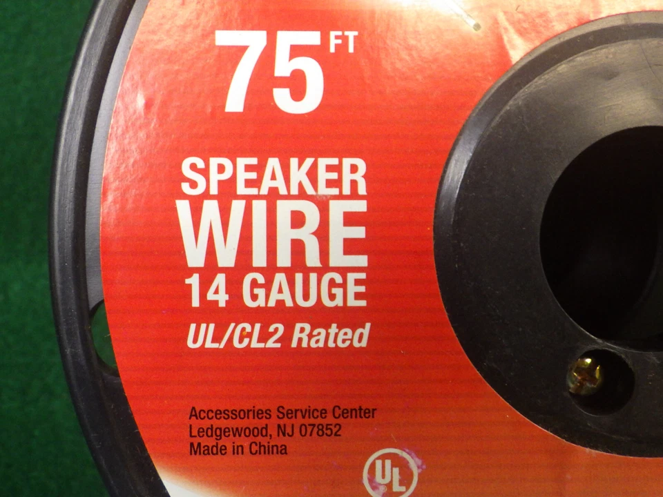 Nuevo stock antiguo Philips 75' rollo calibre 14 AWG cable de altavoz de cobre con mini pines Foto 3 de 4