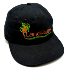 LandPaths hat vintage black adjustable cap - Made in USA!