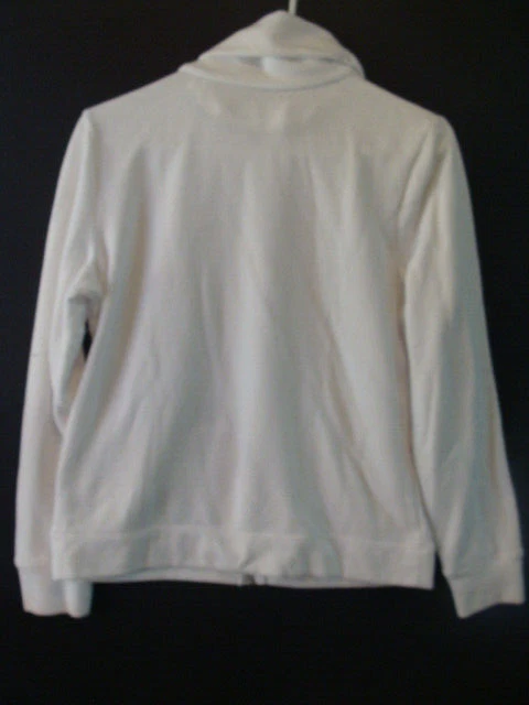 Suéter Pullover Made For Life Para Mujer Adolescente Cremallera Mangas Largas S/M Blanco Negro Foto 4 de 4