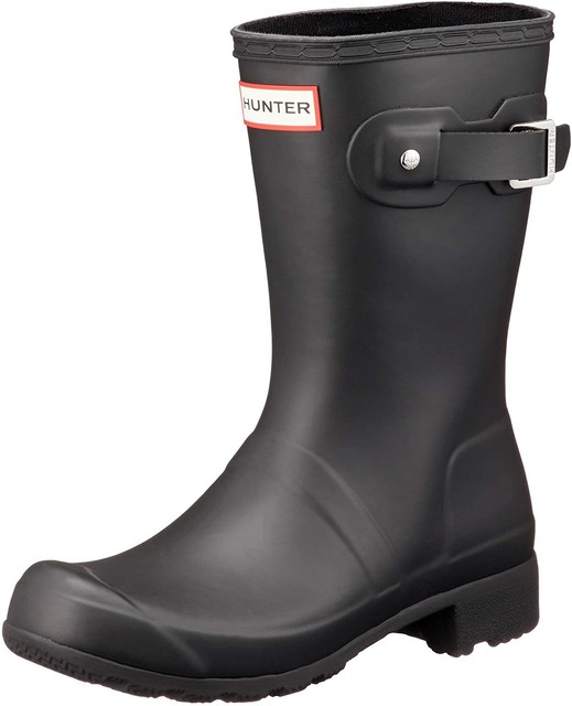 short black hunter boots