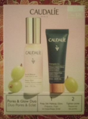 Caudalie Paris Pores & Glow Duo Beauty Elixir 1 OZ And Instant Detox Mask 0.5 OZ