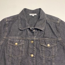Northstyle Blue Jean Denim Jacket Collared Button Front Med Wash Size Xl