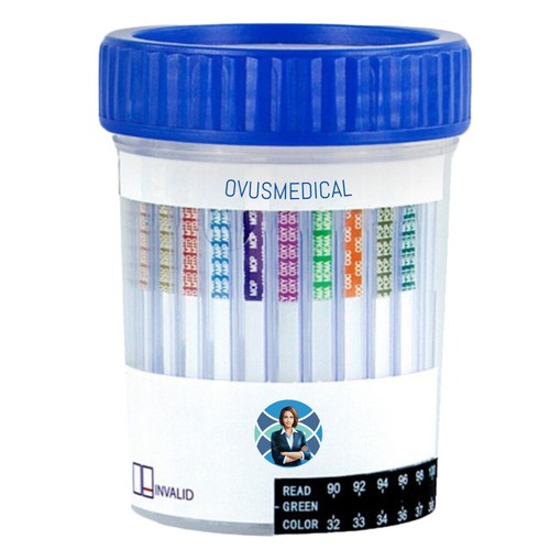 Drug Test Kit 12-Panel Urine Test Cups with FYL & ETG (PK/15) M-F Ovus Medical - Picture 3 of 11