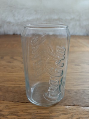 coca cola can shaped glass