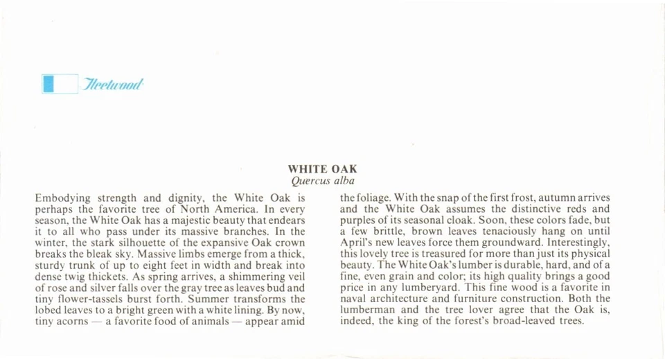 FLEETWOOD - WILD OAK OCT 9 1978 HOT SPRINGS AR FIRST DAY COVER (FDC) BX9 - Imagem 2 de 2