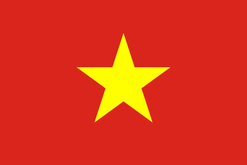 DRAPEAU DU VIETNAM - 150 X 90 CM - 100 % POLYESTER - ETAT NEUF