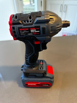 Cordless Impact Wrench 1/2 Inch - 410N.m Brushless Impact Gun With 2 Batteries & Socket Set