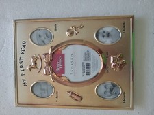 Better Homes  Gardens Tarnished Finish Baby's "My First Year" Picture Frame