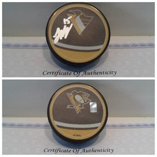 Joona Koppanen Autograph Signed Pittsburgh Penguins Puck COA Reverse Retro Puck