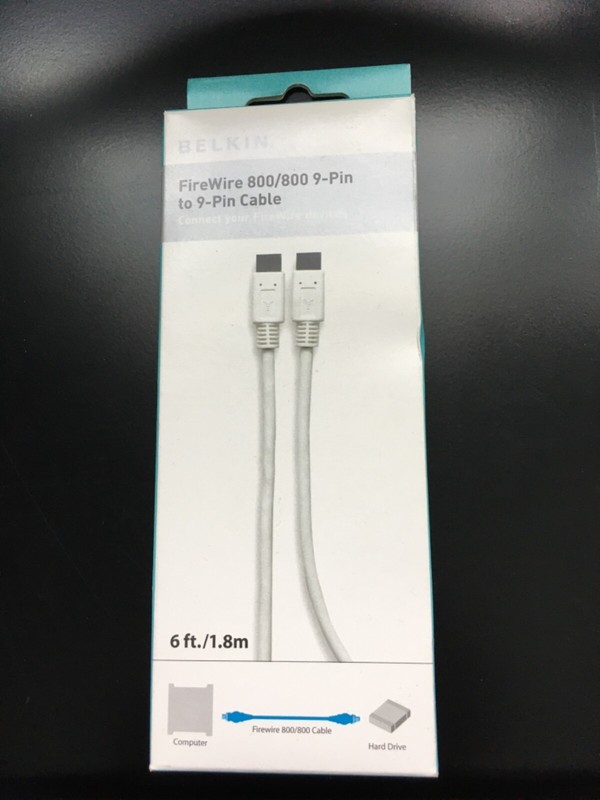 Belkin FireWire 800 / 800 9-Pin to 9-Pin Cable - New