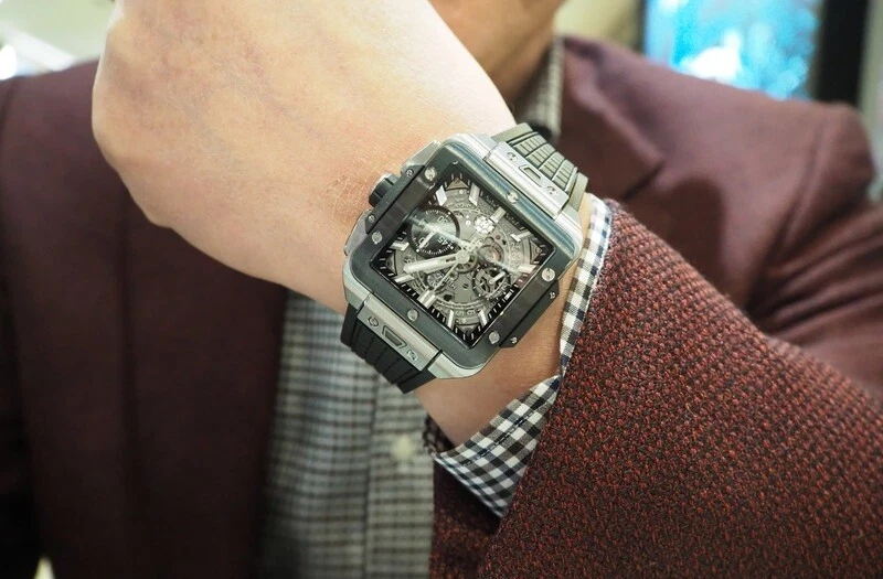Hublot — Hublot Square Bang Unico Titanium Ceramic - 821.NM.0170.RX