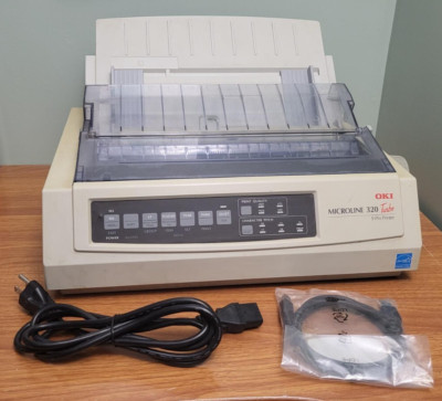 OKI OKIDATA 320 TURBO ML320T USB Parallel Matrix Printer TESTED