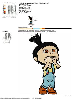 Fichiers De Broderie Personnages De Dessins Animés - Formats PES JEF HUS EXP DST USB