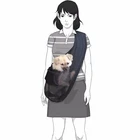 Foldable Mesh Dog Cat Pet Crossbody Carrier Sling Shoulder Bag Small Size