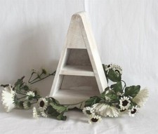 03 Legno Piramide Bianco 2 Ventaglio Scaffale Cassettiera Armadio Cassa