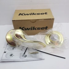 Kwikset 788TNL RH 3  Dummy Leverset Tustin RH Polished Brass #97880-759