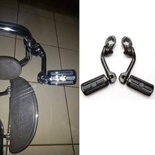 Black Long Highway Foot Pegs Rest For Harley Electra Glide Ultra Classic FLHTCU