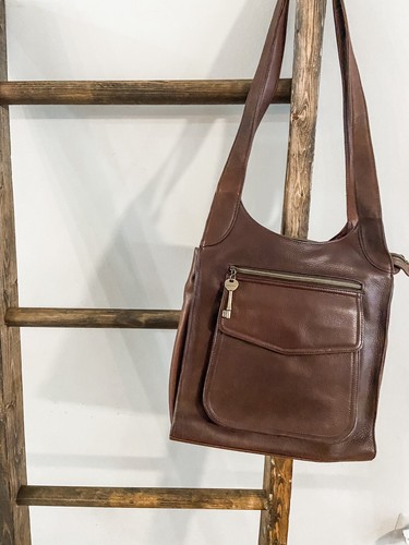 Genuine Leather Shoulder Hobo Bag 75082 