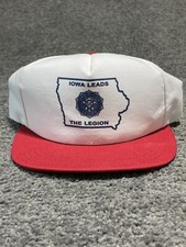 American Legion Baseball Trucker Hat Iowa Military Veteran USA Made Snapback