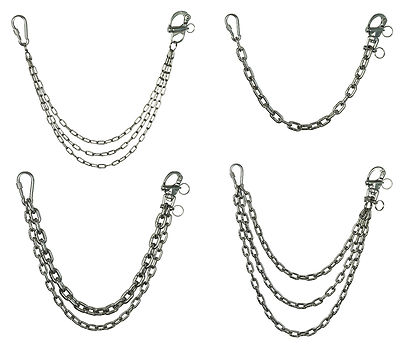 KAMERO Edelstahl Wallet Chain Hosenkette Biker Schlüsselkette Kellner Kette V4A