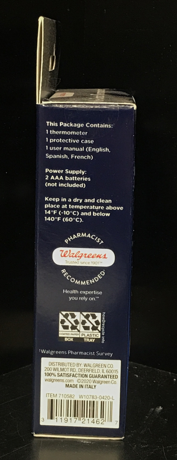 Walgreens Temperature Projecting Noncontact Thermometer Immediate Read