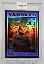 2021 TOPPS PROJECT 70 - GARY SHEFFIELD BY JOSHUA VIDES - RAINBOW FOIL 1/70 #320