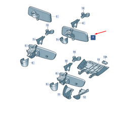 Retroviseur intérieur Skoda SUPERB