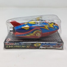 Thunder Racer Robot Rocket Tin Toy Friction Power Space Ship PlayGo 74500 New