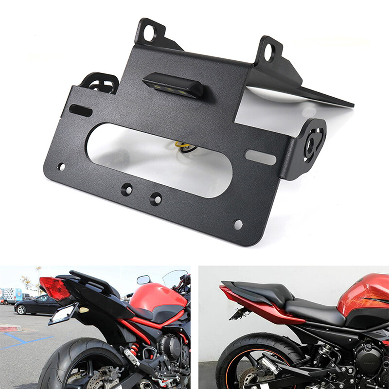 Motorcycle License Plate Holder Aftermarket Fit For YAMAHA FZ6