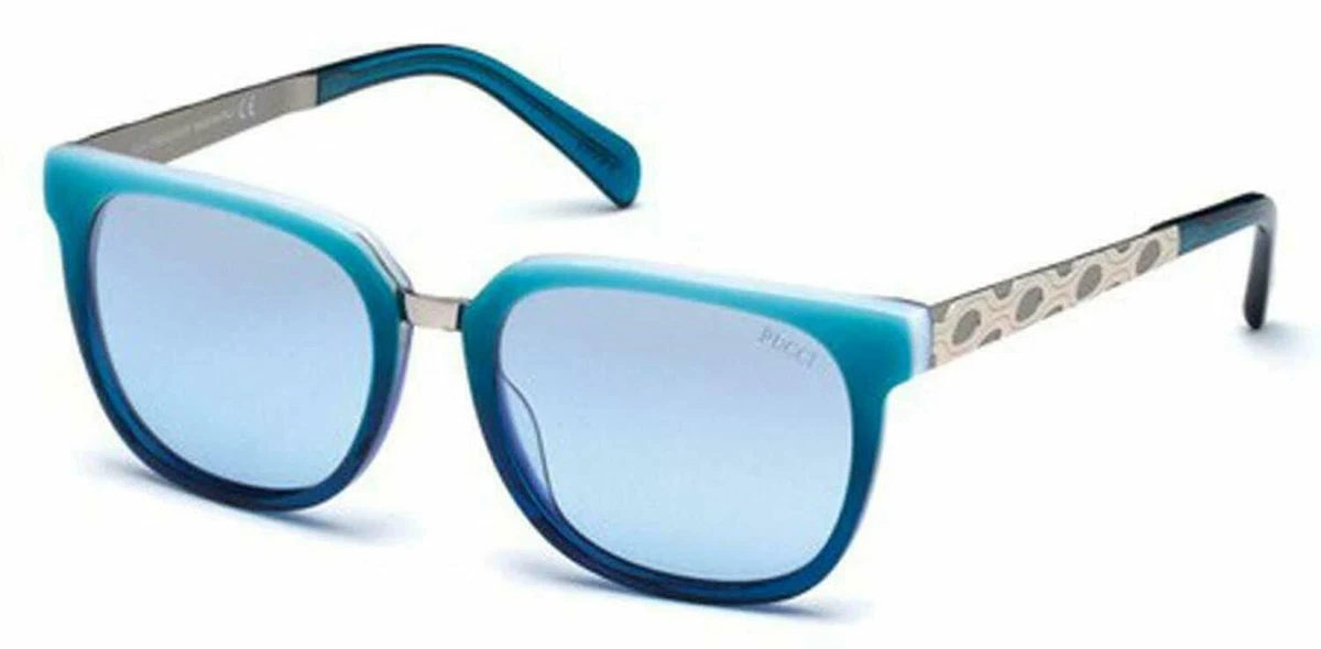 EMILIO PUCCI SUNGLASSES EP502S SHIELD PRINTED FRAME SIGNATURE LOGO DETAIL Women main image 2