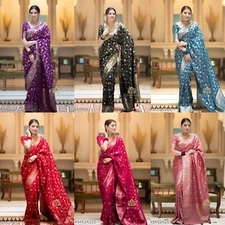 WOMEN BANARASI SOFT SILK SAREE