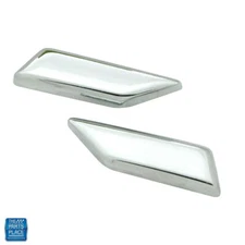 1978-88 Cutlass Hood Upper Rear Top of Fender Extension Molding - Pair