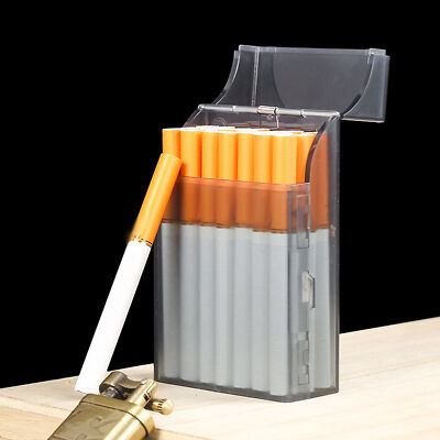 clear cigarette holder Transparent)Cigarette Case Plastic Small Clear Cigarette Display Box With  Pu MG