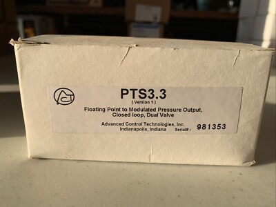 New! ACT PTS3.3 Floating Point To Modulated Pressure Output, Closed Loop