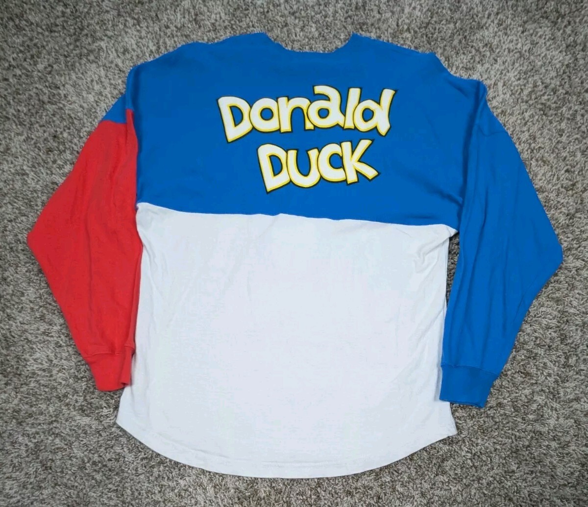 【新品】Spirit Jersey/長袖 DONALDタオルセット！ Donald Duck Spirit Jersey Disney Unisex XS Long Sleeve Shirt | eBay