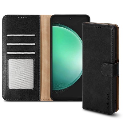 Hülle für Samsung S25 Ultra A16 S24 FE A15 A05S A35 A55 Leder Flip Wallet Cover