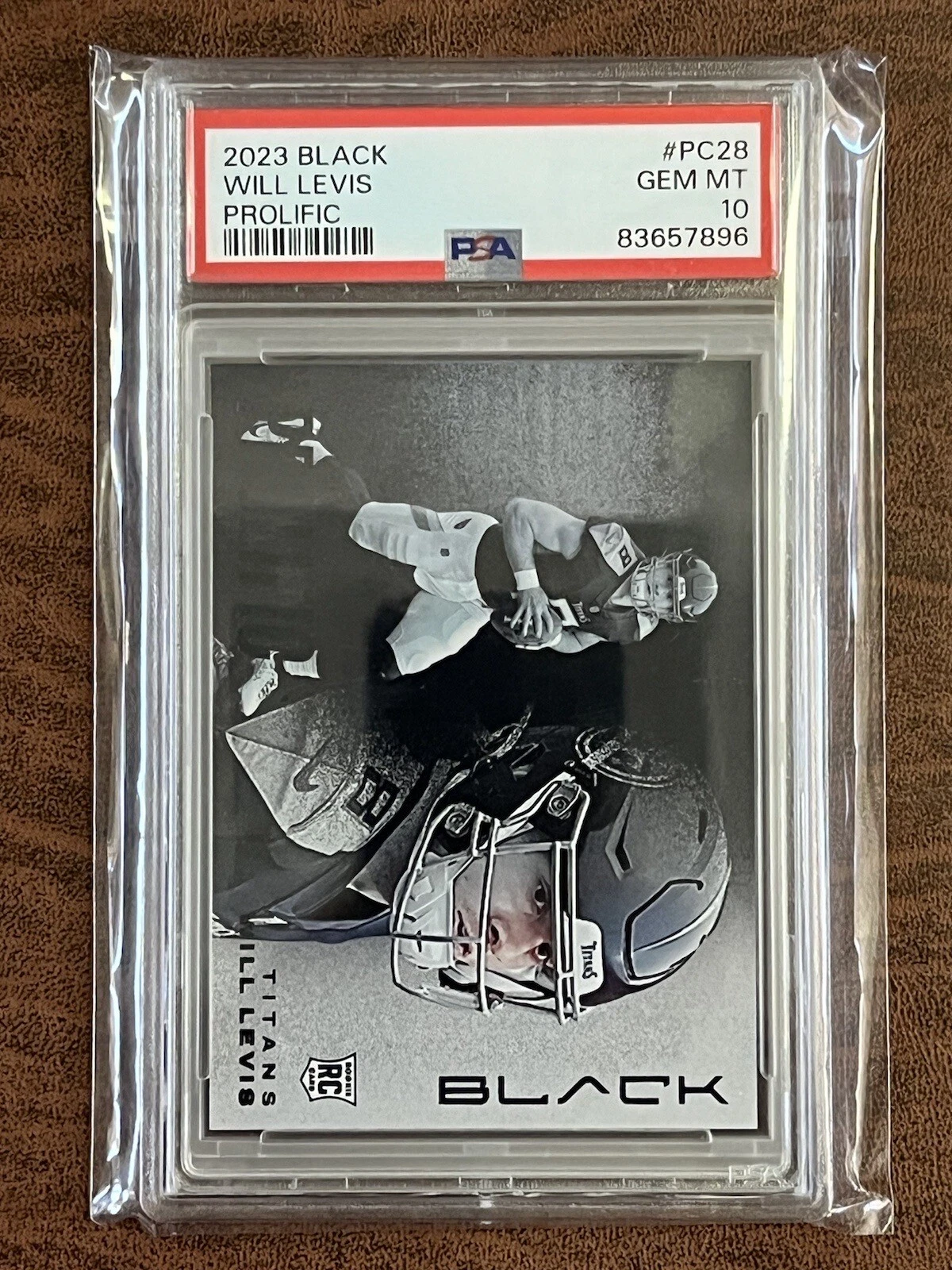 Will Levis Panini Black Prolific #PC28 Base