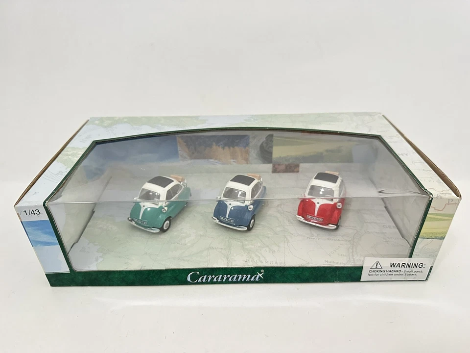 JUEGO REGALO BMW ISETTA 3 PIEZAS COCHES MODELO DIECAST 1/43 DE CARARAMA 35317 Foto 3 de 3