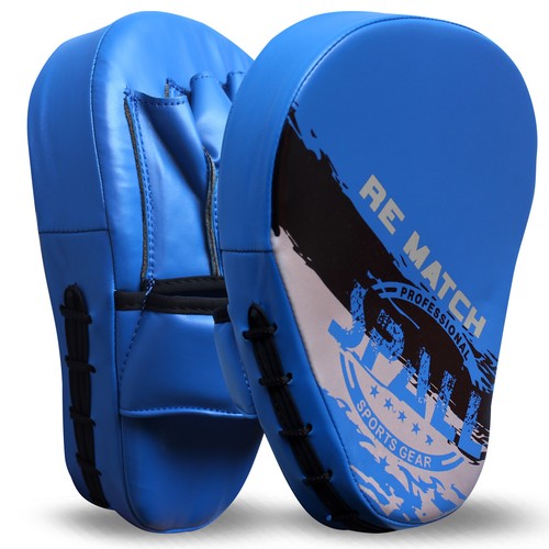 Boxing Hook and Jab Mitts Focus Pads Kick MMA Training Punching Gloves Curved - Picture 2 of 3