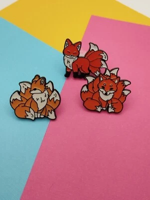 Pin/Anstecker - Neunschwänziger Fuchs, Kumiho, Kitsune