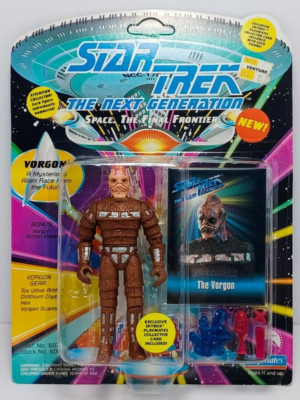 1993 The VORGON alien Star Trek Next Generation Action Figure Unpunched card