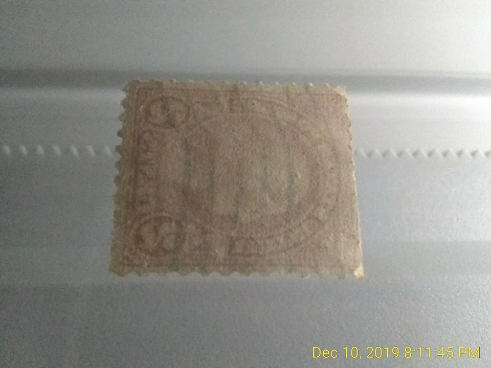 634 Carmine Washington Stamp 2 Cent shield Flag Cancel Perf fine 11x10.5 - Image 3 of 4