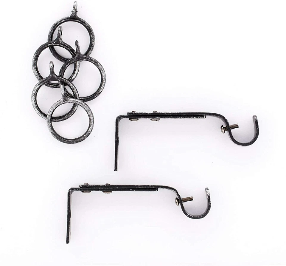 BASTONE TENDA ESTENSIBILE IN FERRO BATTUTO DA 110 A 200 cm SCORRITENDA PORTA - Immagine 4 di 4